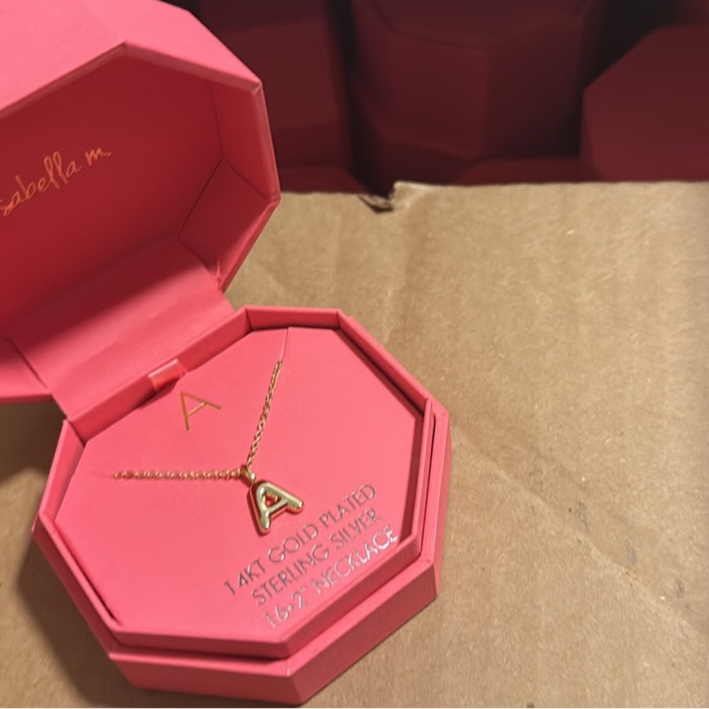 Abella Gold Plated Initial Necklace